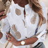 Pineapple Blouse Women's Shirt Ananas White Long Sleeve Fashion Woman Blouses 2020  Womens Tops and Blouse Elegant Top Female