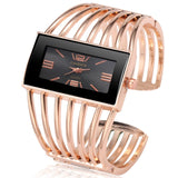 CANSNOW Frauen Uhr Luxus Mode Rose Gold Armreif Armband Uhr Frauen Kleid Uhr Weibliche Dame Saati Mädchen Armbanduhr Uhren