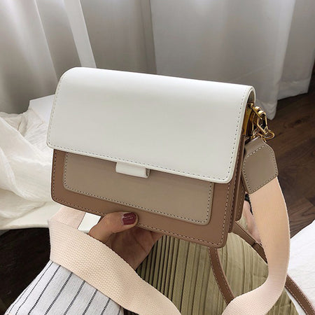 2019 new mini handbags women fashion ins ultra fire retro wide shoulder strap messenger bag purse simple style Crossbody Bags